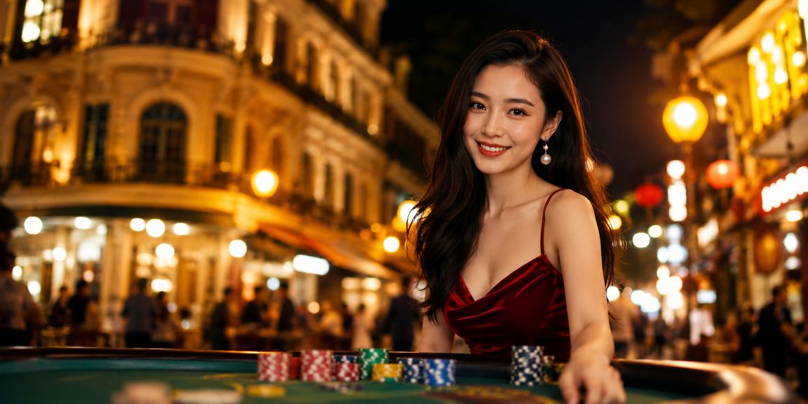 Cảnh chợ đêm Hà Nội với hoạt động cá cược và giải trí casino qua 789bt