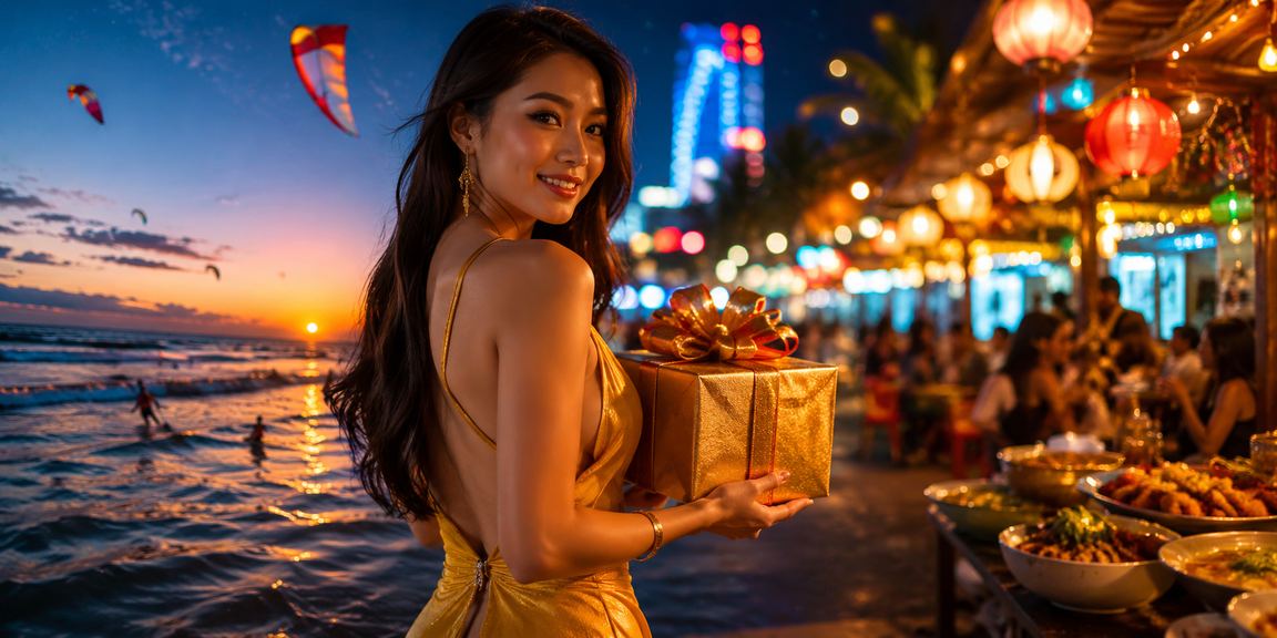 Không khí chợ đêm Mũi Né khi người chơi theo dõi kết quả trên 789bt